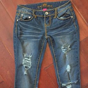 Almost Famous Ripped Jeans -Size 3 - Skinny